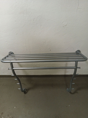 Ikea Logga hattuhylly naulakko metallia harmaa