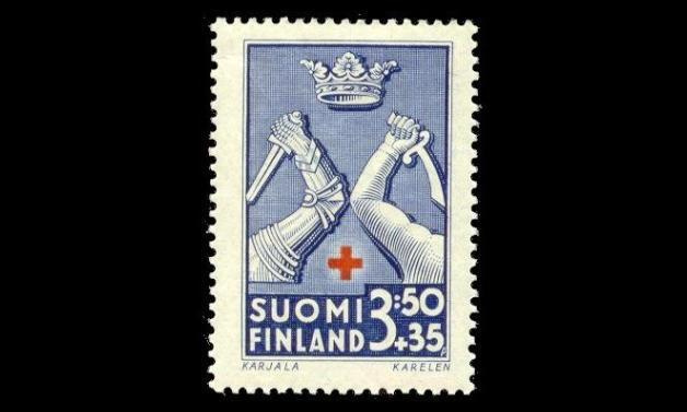 257 ** Punainen risti 3,50mk+35p (1942)