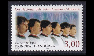 Andorra Fr 501 ** Lapsi- ja nuorisokuoro 5v (1996)