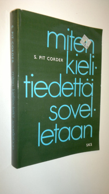 S. Pit Corder : Miten kielitiedettä sovelletaan