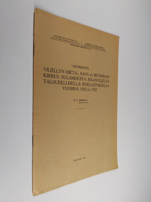 E. F. Simola : Huomioita viljellyn hieta-, savi ja mutama...