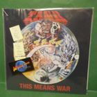 TANK - THIS MEANS WAR M-/M- LP + 7" + POSTER - pikkukuva 1