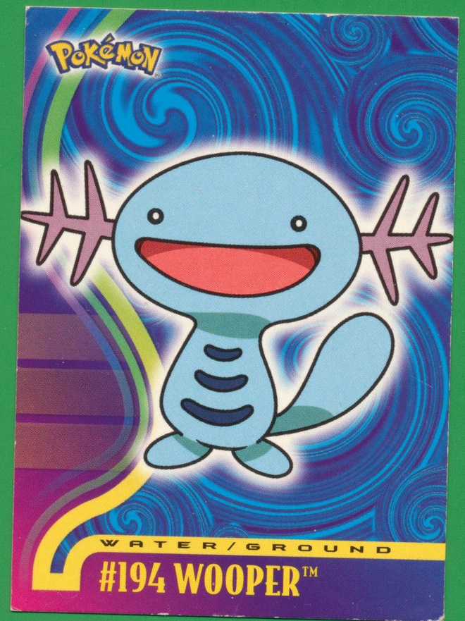 Pokémon 2001 Topps  Wooper