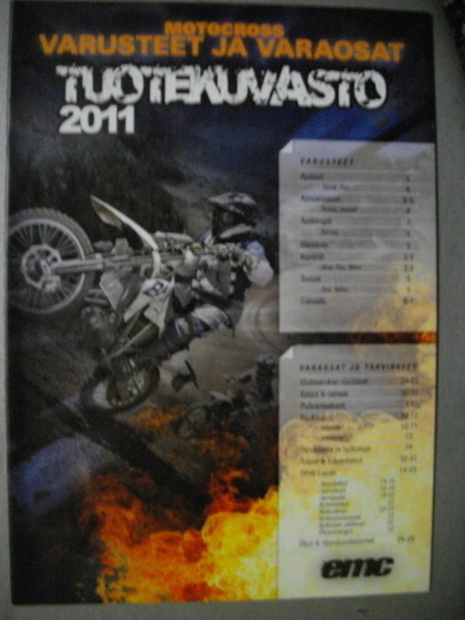 Motocross varusteet ja varaosat. Tuotekuvasto 2011 (5.3)