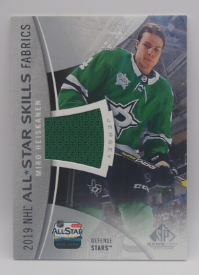 2019-20 SP game used All-star skills fabric Miro Heiskanen