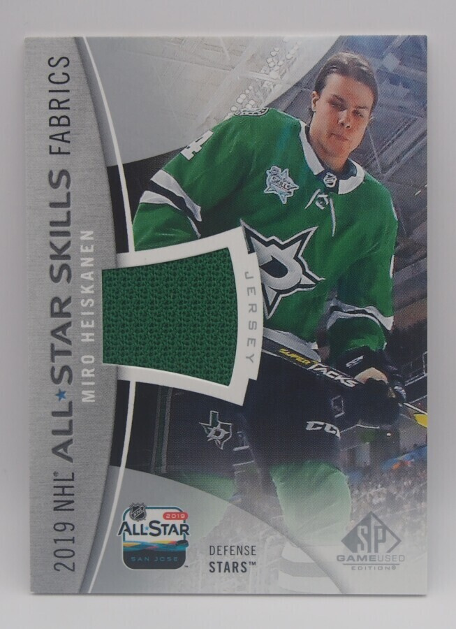 2019-20 SP game used All-star skills fabric Miro Heiskanen