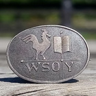 WSOY Hopeinen merkki. Halkaisija - 20 mm. Leimalla V -5!!!!! - pikkukuva 1