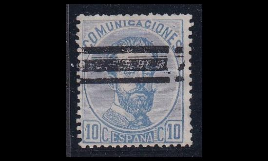Espanja 122b o Amadeo I 10 C sininen (1873)
