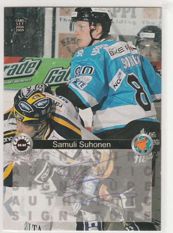 2008/09 Cardset Signature Samuli Suhonen , Pelicans