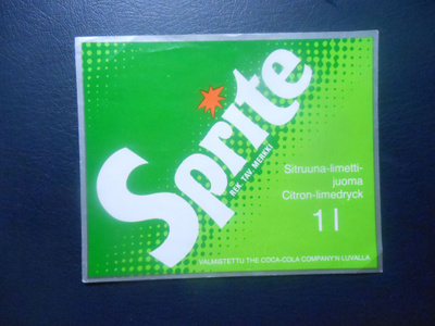 Spite etiketti 1l pullosta