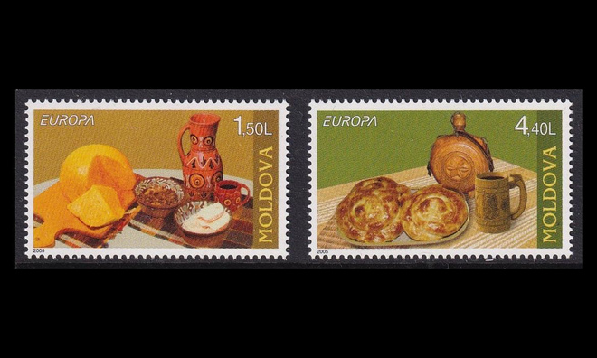 Moldova 511-2 ** Europa gastronomia (2005)