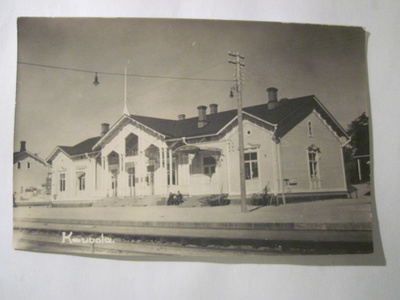 VANHA Postikortti Kouvola Rautatieasma 1930