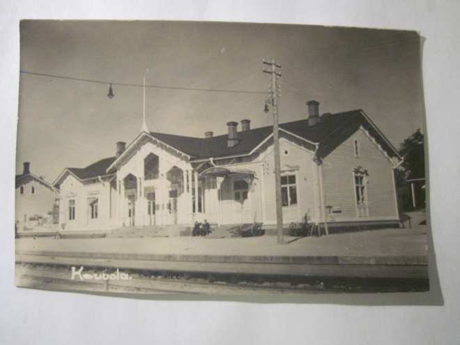 VANHA Postikortti Kouvola Rautatieasma 1930