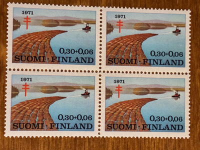 TUB 1971 0,30MK+ 0,06MK NELIÖ**