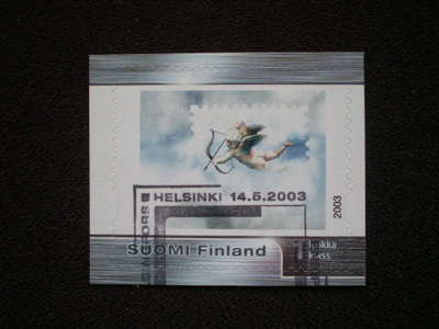 Omakuvamerkki Enkeli 2003 FDC-leimattuna - LaPe 1I