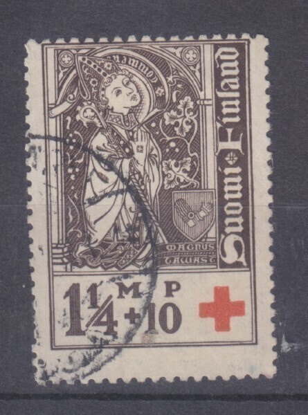 1933 PR 1,25+ 10p leimattuna.