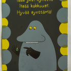 MÖRKÖ-"Taas yksi vuosi lisää kakkuusi!..."-KULKEMATON KORTTI - pikkukuva 1