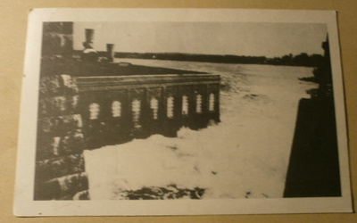 Kouvola, Ankkapurha, voimalaitos, kosken kuohut p. 1955