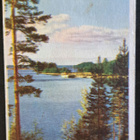 kuvakortti: kuvattu järven rannalta, kulkenut 1960 - pikkukuva 1