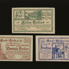 Itävalta Notgeld 10, 20, 50 Heller, Weyer 1920 - pikkukuva 1