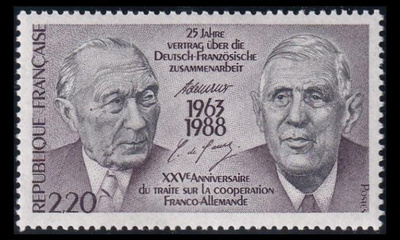 Ranska 2636 ** Saksa-Ranska yhteistyö 25v (1988)