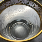Vintage Gold Rimmed Crystal Whiskey Classes 1970-luku - pikkukuva 3