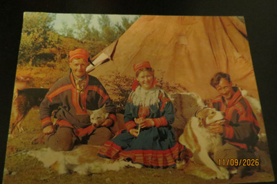 LAPPI-AIHEINEN POSTIKORTTI KULKENUT 1962