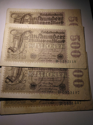 Saksa 500.000.000 Mark 1.9.1923 P110