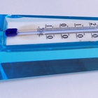 Lämpömittari sininen lasi korkeus 17cm hyvin kaunis - pikkukuva 4