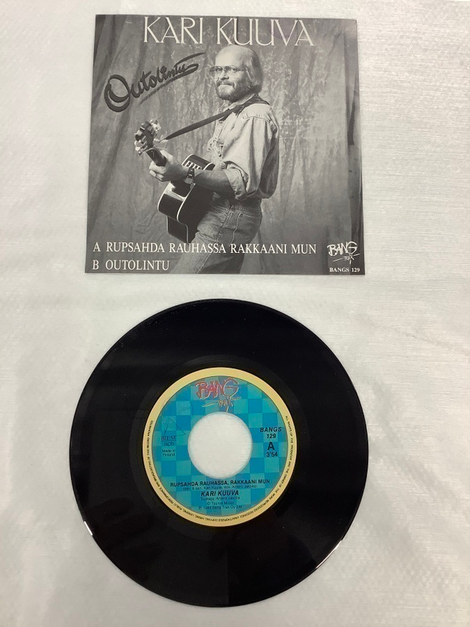 KARI KUUVA:RUPSAHDA RAUHASSA RAKKAANI MUN   7"  PS  (SINGLE)