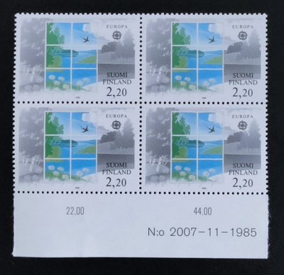 1986 Eurooppa 2,20 mk numeronelilö **