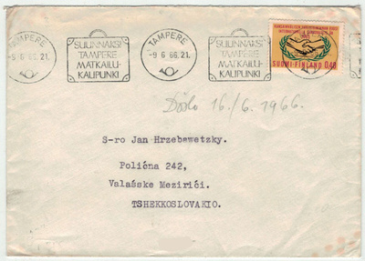 1965 kansainvälinen yhteistoiminta kirje CSR:ään