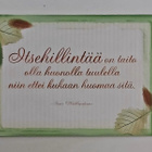 "Mietelause tarra" KARTO-KULKEMATON POSTIKORTTI - pikkukuva 1