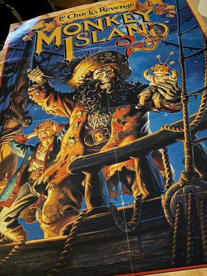 Monkey Island 2 / SSI RPG -juliste (Amiga one) n. 83x56 cm