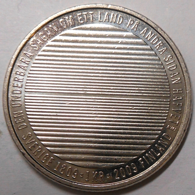 Ruotsi. 1 krona 2009.