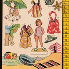 Paperinukke pienoisarkki noin 1950-luku - pikkukuva 1