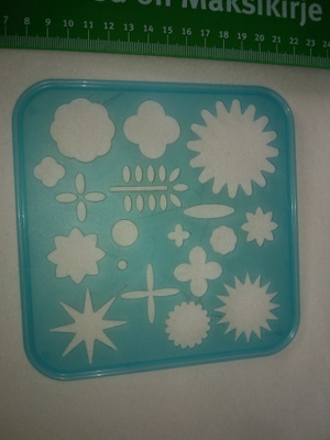 TUPPERWARE Piirrustuslevy KASVIT KUKAT LEHDET