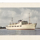 VANHA Taittokortti Laiva s/s Aallotar 1950-l - pikkukuva 1