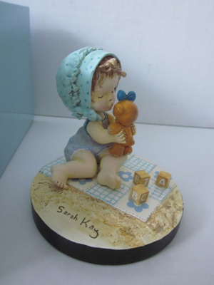 Sarah Kay figurine Baby and Teddybear
