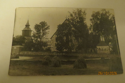 TENALA KIRKKO VANHA POSTIKORTTI 1919 KULKENUT