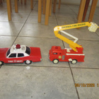 leluautot 1970-luku: Paloauto Snorkel & Fire Dept päällikkö - pikkukuva 1