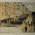 Stockholm, Strandvägen, paraati, väripk, p. 1905 -> Suomi - pikkukuva 1