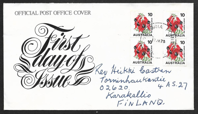 Australia - Kasveja 1975 FDC (mic 506)