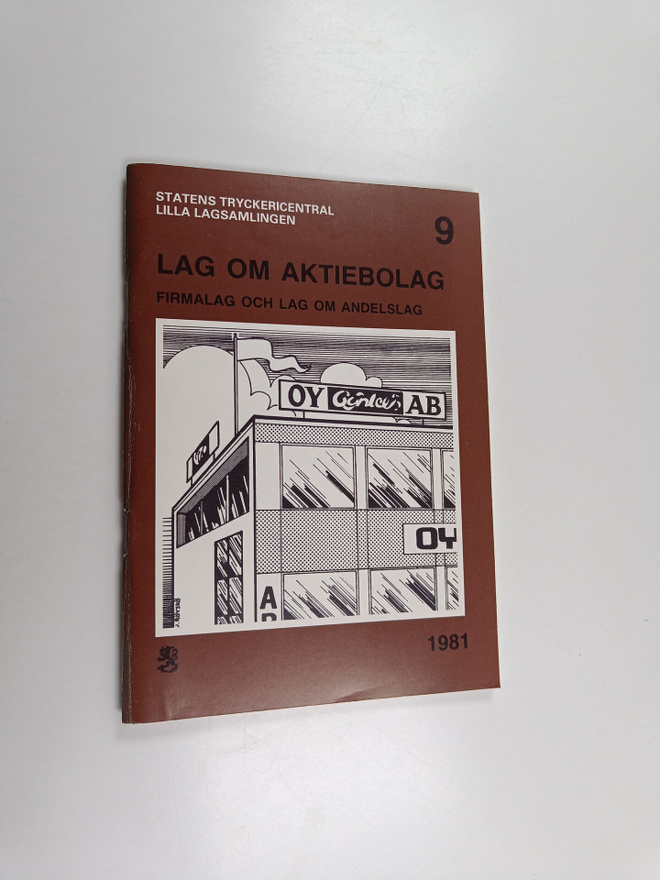 Lag om aktiebolag ; Firmalag och lag om andelslag