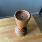 Puinen vintage kynttilänjalka ( 17 cm ) - pikkukuva 2