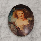 Vintage 17th century lady portrait Cameo Cabochons solki - pikkukuva 1