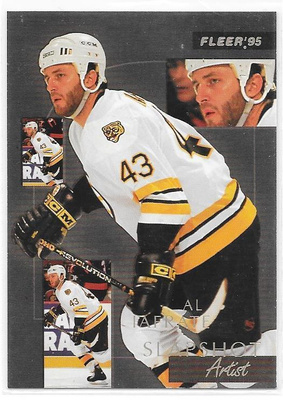94-95 Fleer Slapshot Artists #3of10 Al Iafrate Boston Bruins