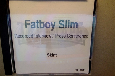 FATBOY SLIM  ::  OFFICIAL  INTERVIEW  ::  PRESS CONFERENCE