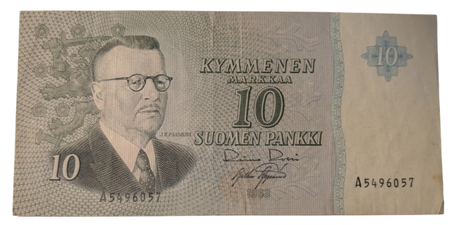 10 Markkaa 1963 ilman Litt A5496057