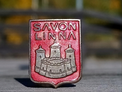 Matkailumerkki. Savonlinna. Halkaisija - 20 mm. Hyväkuntoine